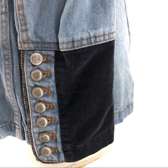 Free People Denim Seamed And Structured Jacket - Picture 8 of 8